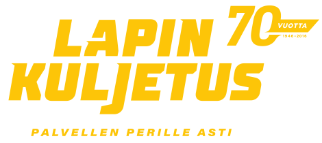Lapin Kuljetus 70-vuotis logo
